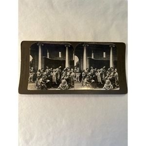 Antique Keystone Real Photo from 1906 stereoview card Jesus before the doctors